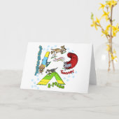 Carte d'agilité de chien de dessin (Fleur jaune)