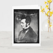 Carte Daguerréotype 1852 d'Edwin Forrest (Fleur jaune)