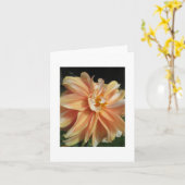 Carte Dahlia (Fleur jaune)