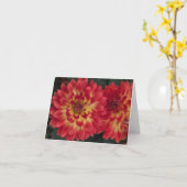 Carte Dahlia (Fleur jaune)