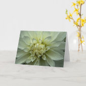 Carte Dahlia (Fleur jaune)