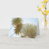 Carte Dahlia blanche Joyeuse Hanoukka (Fleur jaune)