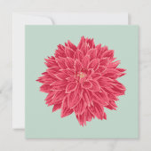 Carte Dahlie rose (Devant)