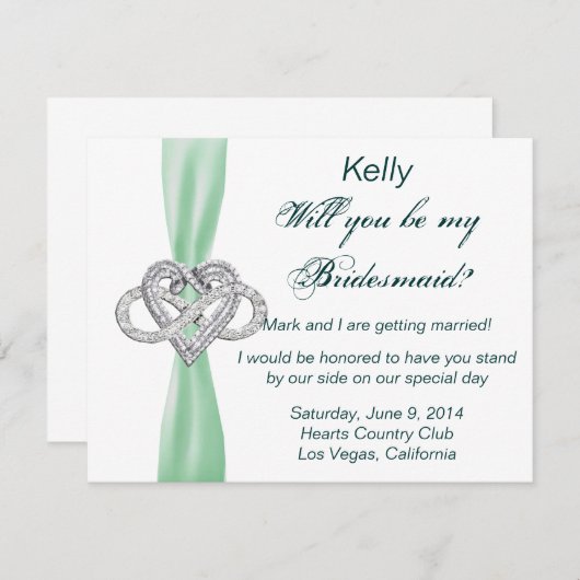 Carte d'aide au coeur d'Infinité verte (Devant / Derrière)