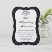 Carte d'aide au coeur Infinity Parties scintillant (Debout devant)