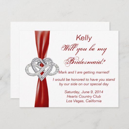 Carte d'aide au coeur Red Infinity (Devant / Derrière)