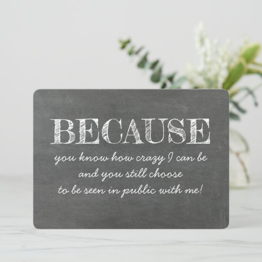 Carte d'aide d'entreprise drôle et douce (Debout devant)