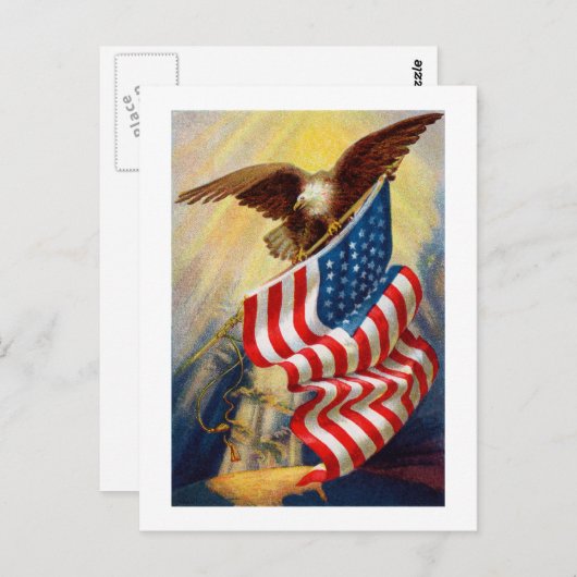 Carte d'aigle patriotique (Devant / Derrière)