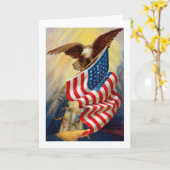 Carte d'aigle patriotique (Fleur jaune)
