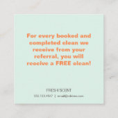 Carte d'aiguillage du client du nettoyeur de maiso (Dos)