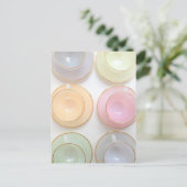 Carte Dainty Girly Pastel Tea Cup (Debout devant)