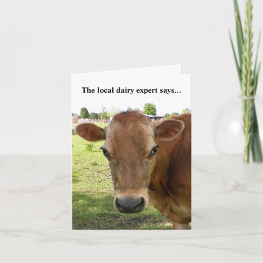 Carte Dairy expert Greeting card (Devant)