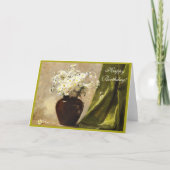 Carte Daisées dans un vase, Paul Fisher Joyeux Anniversa (Devant)