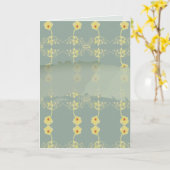 Carte Daisers à main grise Toute occasion Vierge (Fleur jaune)