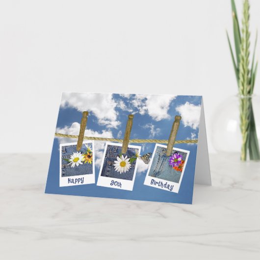 Carte Daises pour 90e anniversaire (Devant)