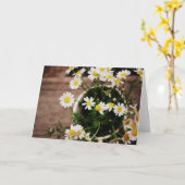 Carte Daisie rustique dans un vase (Fleur jaune)