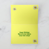 Carte Daisies à l'anniversaire de l'étang (Intérieur)