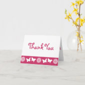 Carte Daisies and Butterflies dans Raspberry Note (Fleur jaune)