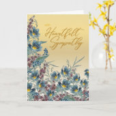 Carte Daisies Confort - Sympathie du coeur Aquarelle (Fleur jaune)