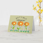Carte Daisies de bibliothèque retraitées Dons de concept (Fleur jaune)