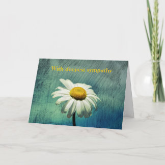 Carte Daisy - Avec profonde sympathie