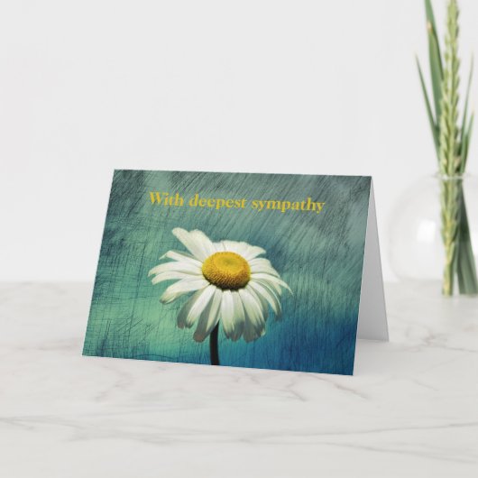 Carte Daisy - Avec profonde sympathie (Devant)