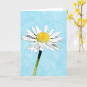 Carte Daisy Blank (Fleur jaune)