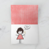 Carte Daisy Bouquet En vichy (Intérieur)