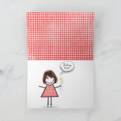 Carte Daisy Bouquet En vichy (Intérieur)