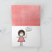 Carte Daisy Bouquet En vichy (Intérieur)