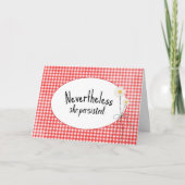 Carte Daisy Bouquet En vichy (Devant)