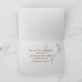 Carte Daisy Bouquet Mariage Félicitations (Intérieur)