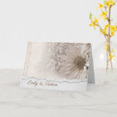 Carte Daisy Bouquet Mariage Félicitations (Fleur jaune)