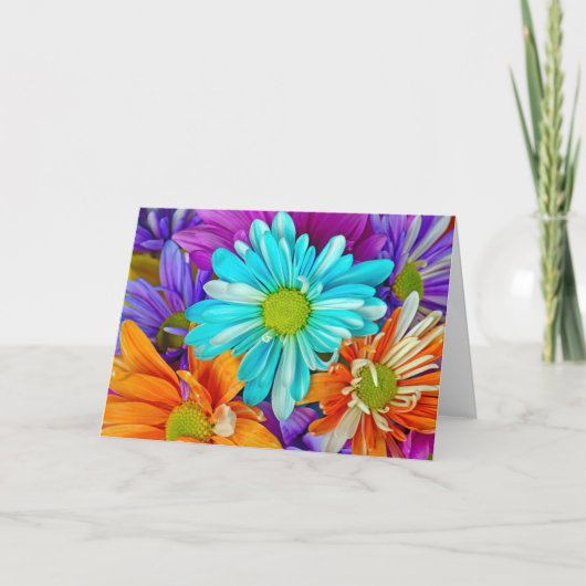 Carte Daisy Bouquet Nom Jour (Devant)