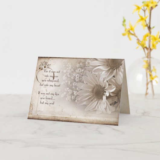 Carte Daisy bouquet with romance (Fleur jaune)