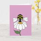 Carte Daisy Buzz (Vierge à l'intérieur) (Fleur jaune)