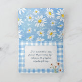 Carte Daisy Design pour Baby Shower (Intérieur)