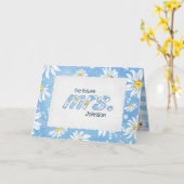 Carte Daisy Design pour Baby Shower (Fleur jaune)