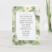 Carte Daisy d'été Mariage religieux (Devant)