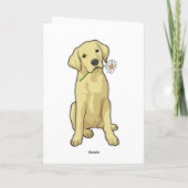 Carte Daisy du Labrador (Dos)