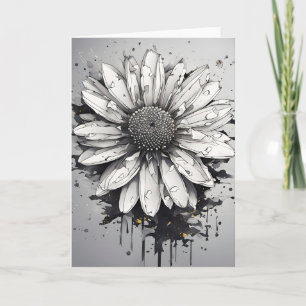 Carte Daisy - Fleurs à l'aquarelle