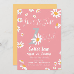 Carte Daisy Hippie Baby Merveilleux premier anniversaire