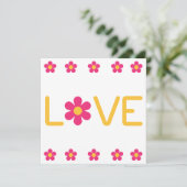Carte Daisy LOVE vintage (Debout devant)