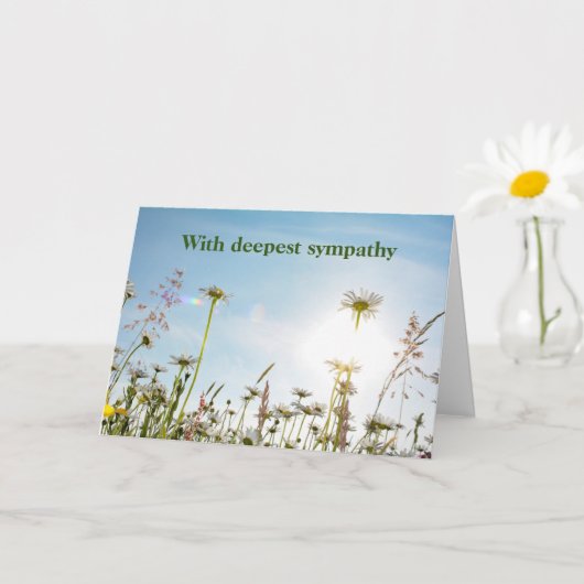 Carte Daisy Meadows - Avec profonde sympathie (Petite plante)