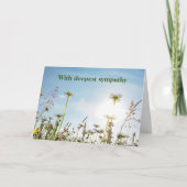 Carte Daisy Meadows - Avec profonde sympathie (Devant)