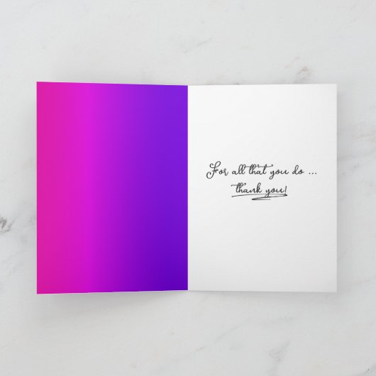 Carte Daisy Merci (Intérieur)