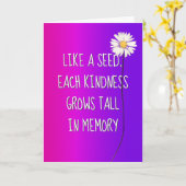 Carte Daisy Merci (Fleur jaune)