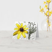 Carte Daisy on a Hot Summer (Fleur jaune)