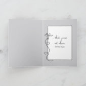 Carte Daisy Sketch On Grey Thinking of You (Intérieur)