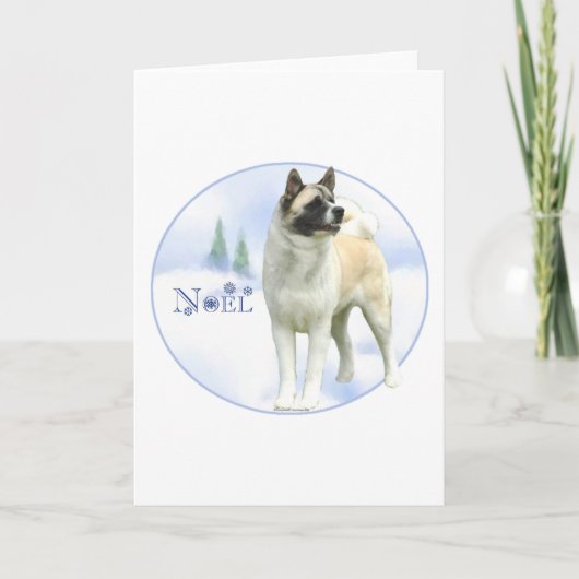 Carte d'Akita Noel (Devant)